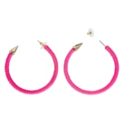 80-tal Ringar Örhängen Neonrosa