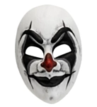 Mördarclown Mask Svart/Vit