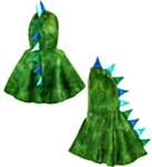 Dinosaurie Plyschponcho Barndräkt
