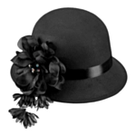 20-tal Hatt Svart