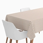 Rutig Pappersduk Beige/Vit
