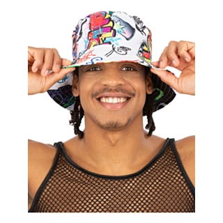 90-tal Graffiti Bucket Hat