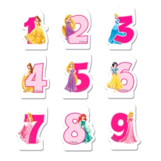 Disneyprinsessor® Siffra Tårtljus