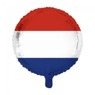 Rund Hollands Flagga Folieballong