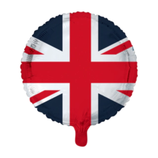 Storbritanniens Flagga Rund Folieballong