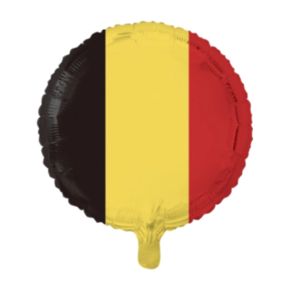 Rund Folieballong Belgienflagga