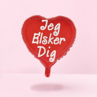 Hjärta Jeg Elsker Dig Folieballong