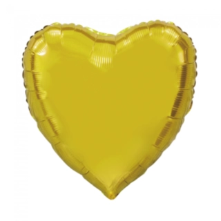 Hjärta Folieballong Guld
