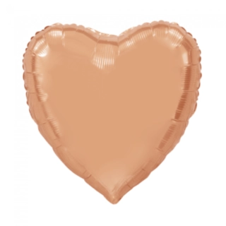 Hjärta Folieballong Roséguld