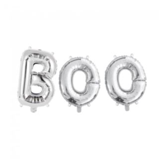 Boo Folieballonger Silver