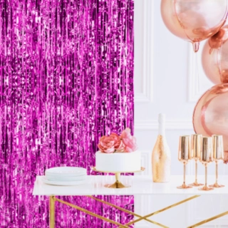 Glitterdraperi Lila