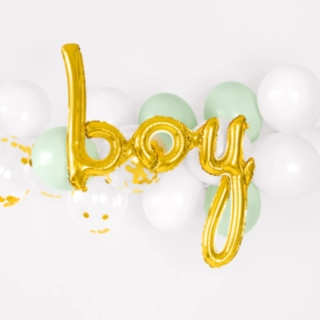 Boy Folieballong Guld