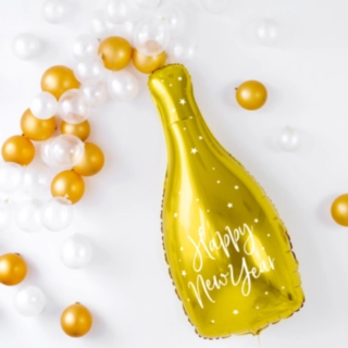Champagne Happy New Year Folieballong