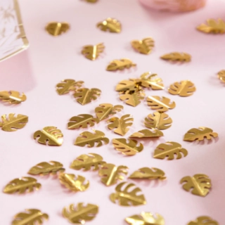 Palmblad Konfetti Guld