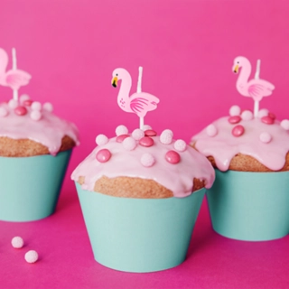 Flamingo Tårtljus