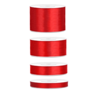 Satinband Röd