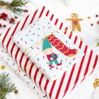 Jultema Till & Från Kort