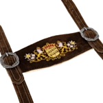 Tyrolerhängslen Mörkbruna
